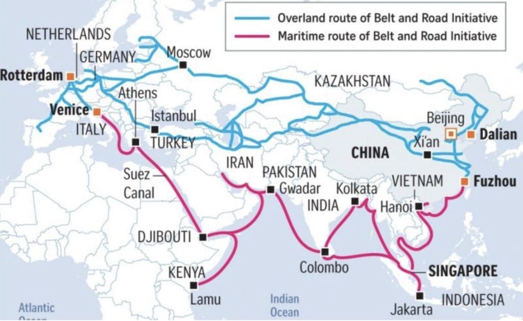 Figure 3. Belt and Road Initiative (BRI) Map
