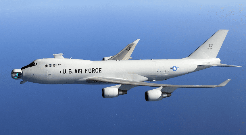 Figure 1- An image of Boeing YAL-1 aircraft, that cancelled in 2011