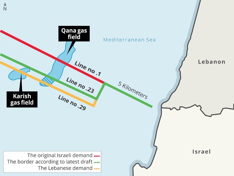 Figure 1 Several border lines have been proposed throughout the talks, with the agreement having settled on line no 23 Beyond the Horizon ISSG 